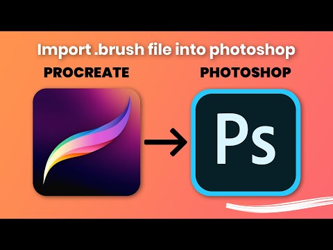 How to use Procreate .brush file in Photoshop tutorial