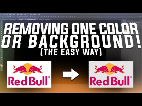 Photoshop Tutorial: Removing One Color/Background! The Easy Way! (Beginner)