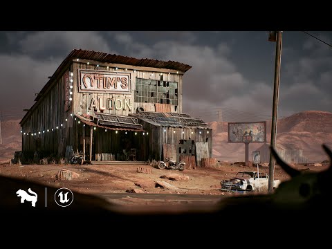 Retropunk Saloon Environment / Unreal Engine 5