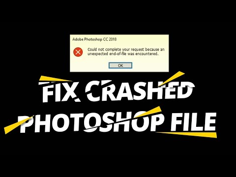 How to Recover Crashed Photoshop File / Fix Corrupt PSD File
