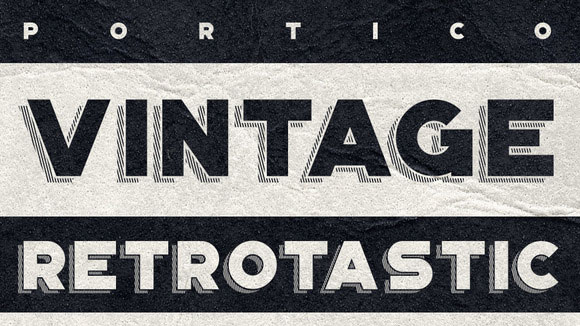 Portico free vintage font