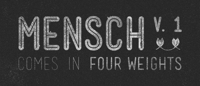 Mensch Free Vintage Font