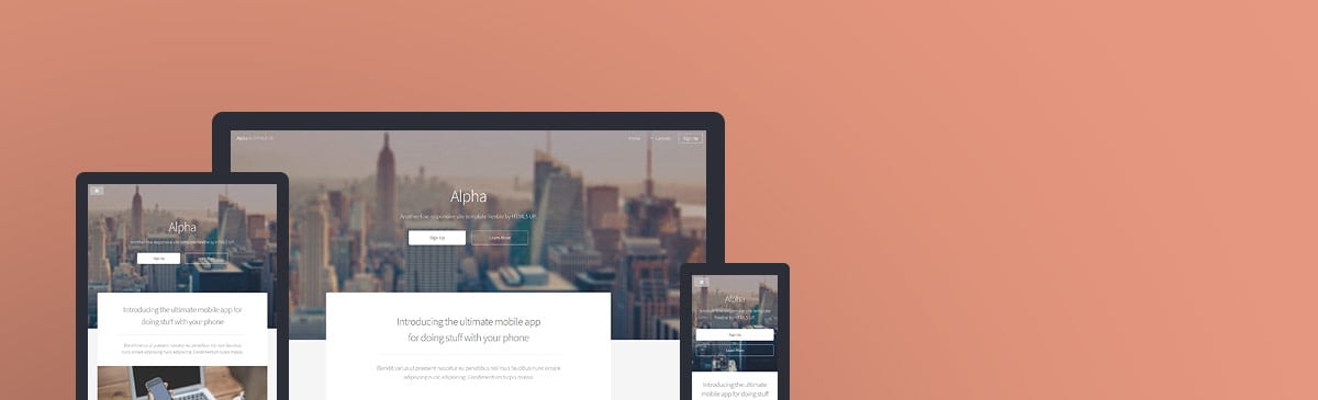 Alpha html5 free template to download