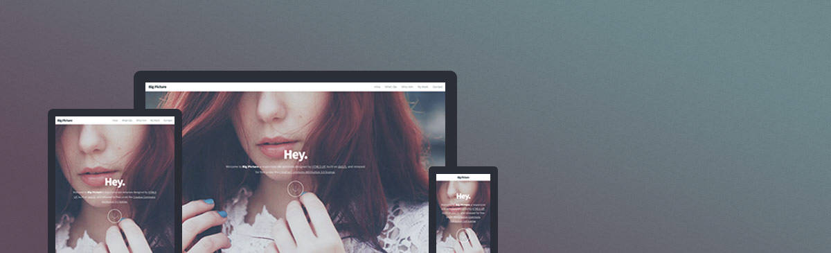 Big Picture html5 free template to download