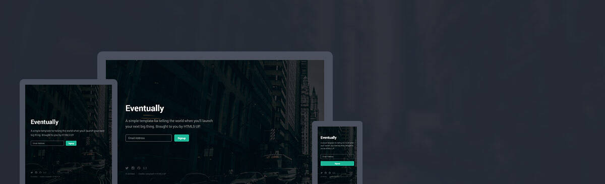 Eventually html5 free template to download