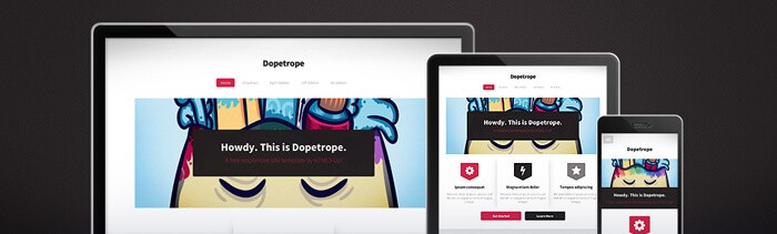 Dopetrope free HTML5 template