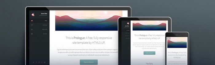 Prologue free html5 template