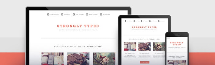 Strongly Typed free html5 template