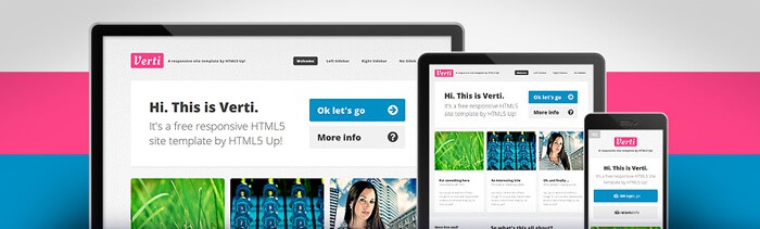 Verti free html5 template to download