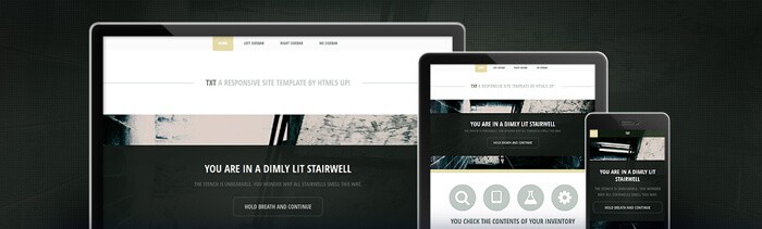 Txt free html5 template to download