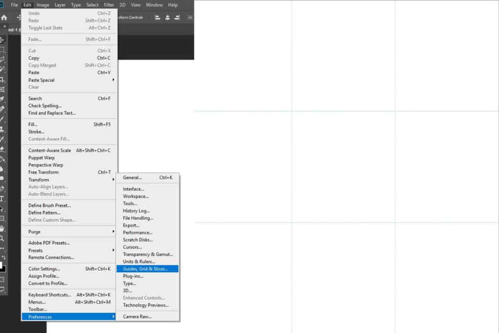 create rule-of-third grid in photoshop
