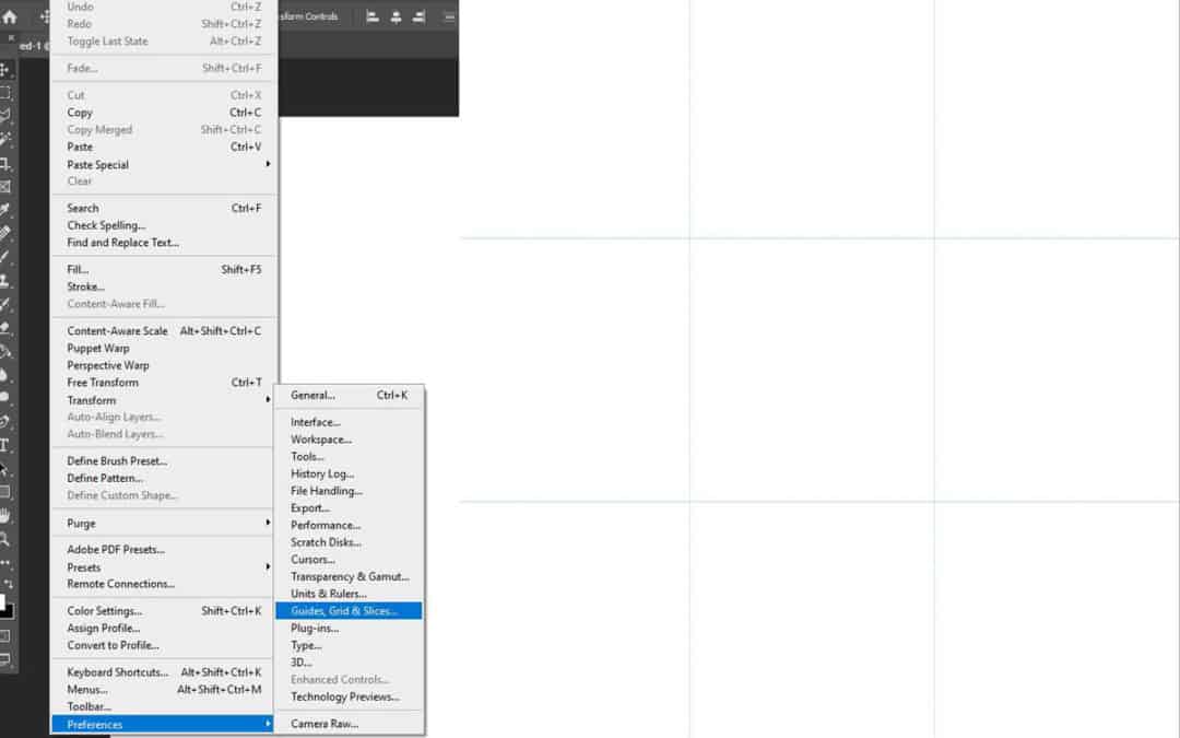 Create a “rule-of-thirds” Grid in Photoshop