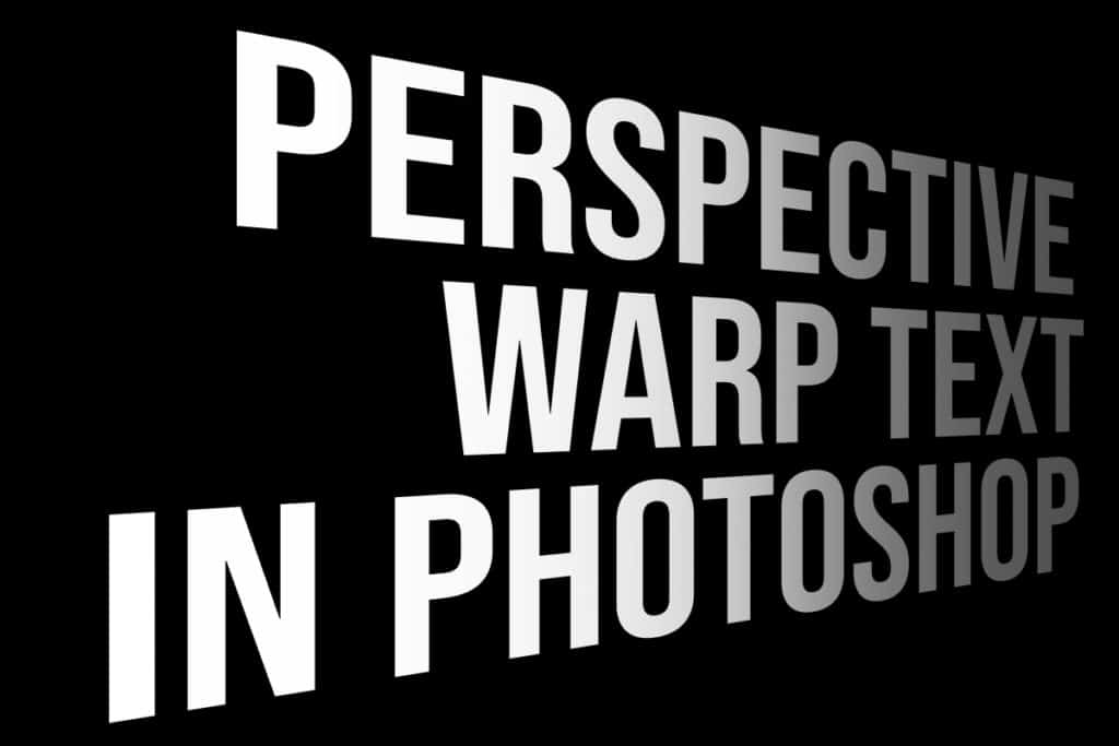 perspective warp text in Photoshop