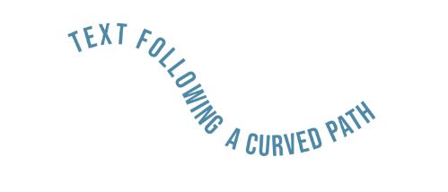 curved path text