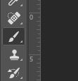 brush tool selected photoshop toolbar