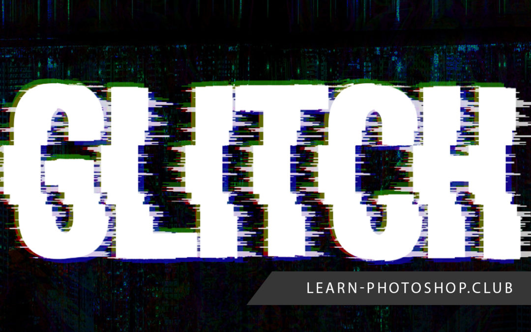 Glitch text effect