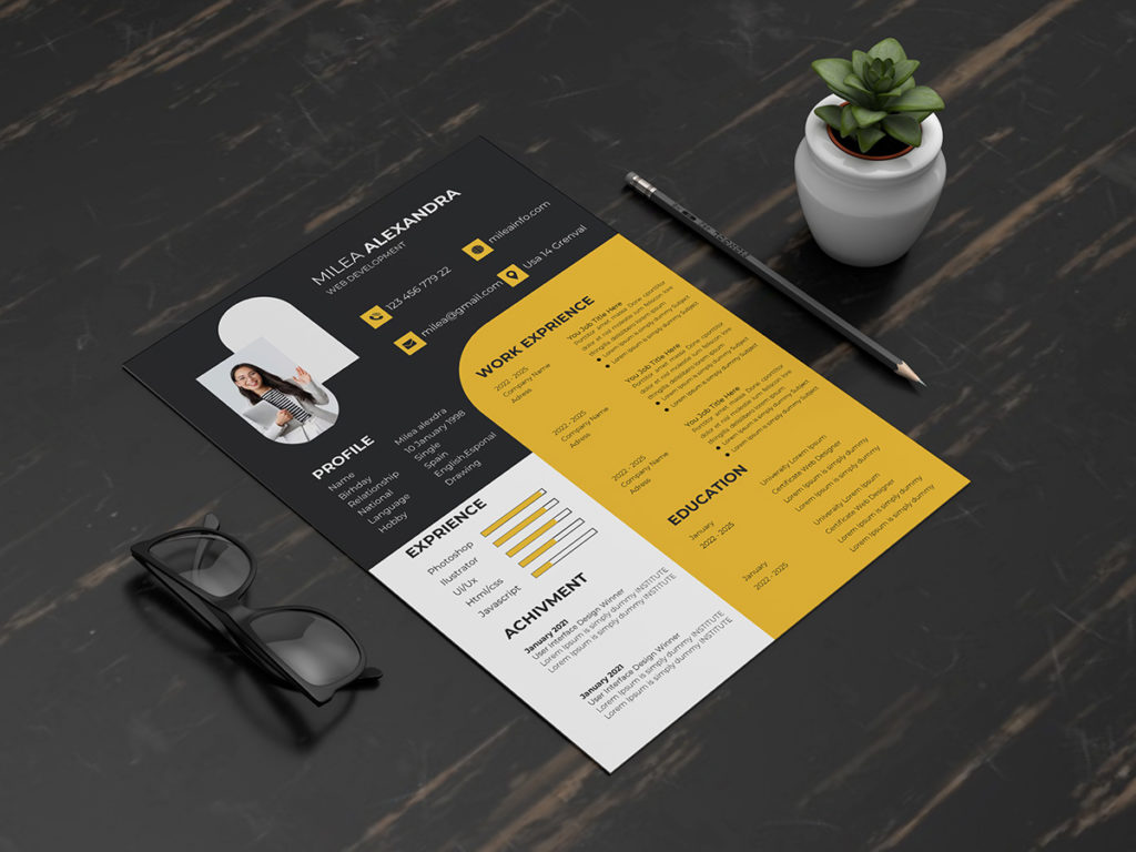 Cv Resume Design by Md Mosaddekur