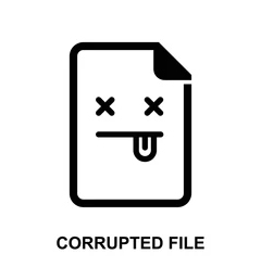 corrupted file icon