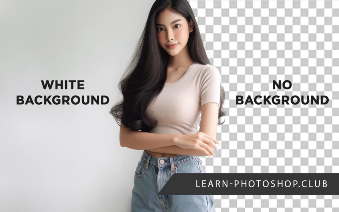 delete white background in photoshop