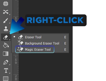 select magic eraser tool photoshop